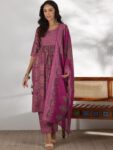 81601b5a-8628-4e12-9356-74a9f4bf187e1728457322533-Libas-Women-Floral-Printed-Pleated-Sequinned-Kurta-with-Trou-1