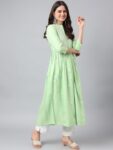 41830dce-dca0-4746-815a-cd91064ea4051716201320708ANANDITAWomenEmbroideredKeyholeNeckFlaredSleevesThreadWorkAn1