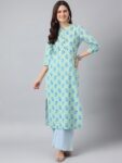 2144f3e8-b8f0-427f-b0b2-3bfe7b56b9111716188525584ANANDITAWomenQuirkyPrintedFlaredSleevesSequinnedKurta1