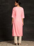 65eb9088-27dd-447f-b368-61e2b0f85ba81717751954399-Libas-Floral-Embroidered-Round-Neck-Dobby-Straight-Kurta-206-6