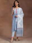 554df41e-9178-4cfd-87bc-2b358ffc6f591715330494298-Libas-Women-Blue-Floral-Printed-Pure-Cotton-Kurta-with-Trous-1