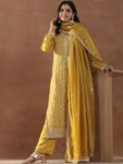dfdf3427-5538-4659-8c77-77555437a4dc1738218421516-Libas-Mustard-Yellow-Floral-Embroidered-Sequinned-Straight-K-1