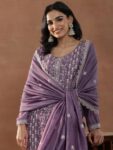 ea4b2129-2235-40d7-9372-e1820667765c1738218782645-Libas-Purple-Floral-Embroidered-Scoop-Neck-Sequinned-Straigh-2