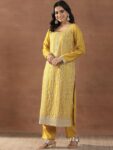 dfdf3427-5538-4659-8c77-77555437a4dc1738218421516-Libas-Mustard-Yellow-Floral-Embroidered-Sequinned-Straight-K-1