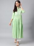 41830dce-dca0-4746-815a-cd91064ea4051716201320708ANANDITAWomenEmbroideredKeyholeNeckFlaredSleevesThreadWorkAn1
