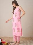 90dc2acd-8aa5-45d0-8d98-1a8a7b4456641742471504437-Indo-Era-Women-Floral-Printed-Regular-Pure-Cotton-Kurta-with-2