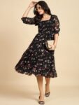 6a065ea3-dd72-43e5-b8e9-77b72202d20b1716613822720AziraFloralPrintPuffSleeveGeorgetteFitFlareMidiDre (1)