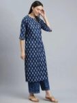 48375852-94b9-4d4a-bbaa-120c044e9a561744867984714-Libas-Floral-Printed-Keyhole-Neck-Straight-Kurta-With-Palazz-2