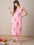 90dc2acd-8aa5-45d0-8d98-1a8a7b4456641742471504437-Indo-Era-Women-Floral-Printed-Regular-Pure-Cotton-Kurta-with-2