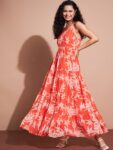 29b2717a-da2e-4ef0-abc7-d24e4253b0331694893360654DressBerryOrangeFloralPrintHalterNeckGeorgetteMaxiDress3 (1)