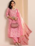 9be69d1b-5ad3-488e-8ecb-c002fe8b694f1742280597572-Libas-Floral-Printed-V-Neck-Straight-Kurta-With-Trousers-And-2
