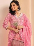 9be69d1b-5ad3-488e-8ecb-c002fe8b694f1742280597572-Libas-Floral-Printed-V-Neck-Straight-Kurta-With-Trousers-And-2
