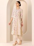 86061493-3545-4c5f-9c9b-316ed52a935c1744726692430-Libas-Women-Floral-Printed-V-Neck-A-Line-Panelled-Kurta-With-6