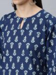 48375852-94b9-4d4a-bbaa-120c044e9a561744867984714-Libas-Floral-Printed-Keyhole-Neck-Straight-Kurta-With-Palazz-2