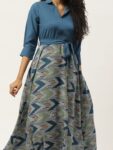 3e678b79-7b6b-4ce5-a7e5-a03150625d3c1690967279830DressBerryTealPrintCrepeFitFlareMidiDress1