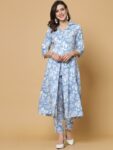 22b0bef5-82de-40c3-817f-880c328f235b1695845562658KALINIWomenBlueFloralPrintedRegularPureCottonKurtawithTrouse7