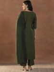 a78d51a6-2875-4283-851c-4a643d6901d31738218739546-Libas-Olive-Green-Floral-Embroidered-Sequinned-Straight-Kurt-2