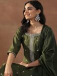a78d51a6-2875-4283-851c-4a643d6901d31738218739546-Libas-Olive-Green-Floral-Embroidered-Sequinned-Straight-Kurt-2