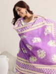 fc071573-aa2e-4c6d-99f4-0e7ccdee66321735642129307-Libas-Women-Floral-Printed-Regular-Pure-Cotton-Kurta-with-Tr-2