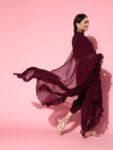 403f66fd-2335-4180-97f3-8300a0a615561637039903586-Libas-Burgundy-Pure-Georgette-Dhoti-Saree-with-Detachable-Pa-3