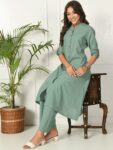 ceb377f7-3c6b-45d3-a6fd-aad64a5fbc241716636319542KALINIWomenKanthaWorkA-LineKurtaWithPantSetSmall-Green1