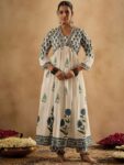 c0097ab5-97c9-4bac-94f3-a4f1b0fd4e9e1742812265456-Indo-Era-Floral-Printed-Empire-Pure-Cotton-Anarkali-Kurta-Wi-5