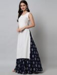 ca4bc8bd-9a4e-4797-9a80-e7f6238e2fdc1668834385323KALINIWomenWhiteEthnicMotifsKurtawithSkirt5 (1)