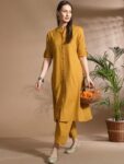aa44adbb-c544-4acd-a1df-25eabcf3a9cf1716637454852KALINIWomenKanthaWorkA-LineKurtaWithPantSetSmall-Yellow1