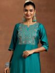 7bcb357c-790e-46c4-83eb-6c7959deb3521736494476259-Libas-Floral-Yoke-Design-Embroidered-Sequinned-Notch-Neck-Ku-2
