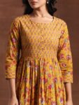 60f56798-0924-4917-9bd3-36a5272396d81715344320422LibasFloralPrintedRoundNeckThree-QuarterSleevesPureCottonKur6