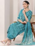 c33a6226-8cf4-4291-9552-41c974adc2001742922112649-Libas-Teal-Blue-Floral-Printed-Round-Neck-Straight-Kurta-Wit-5