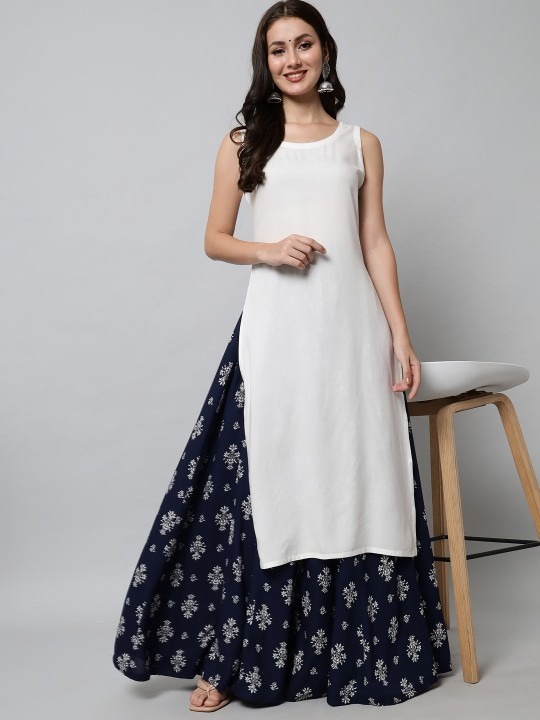 ca4bc8bd-9a4e-4797-9a80-e7f6238e2fdc1668834385323KALINIWomenWhiteEthnicMotifsKurtawithSkirt5 (1)