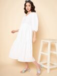 fa98fcef-8b06-4251-865f-da8f819b1a7d1682101310636HighStarWomenWhitePureCottonPoplinDress3