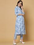 22b0bef5-82de-40c3-817f-880c328f235b1695845562658KALINIWomenBlueFloralPrintedRegularPureCottonKurtawithTrouse7