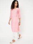 7e6bb49e-4704-456e-9dcb-ccfe6890c4301734531703061maxWomenGeometricCheckedKurta1