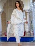 2ae97c0f-08a9-441c-b5b9-7bb0d0bee17a1743006654186-KALINI-Floral-Printed-V-Neck-Straight-Pure-Cotton-Kurta-With-2