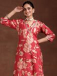28efebc1-2419-4ef5-a189-cd095cfcd8881735804606397-Libas-Women-Floral-Printed-Regular-Gotta-Patti-Kurta-with-Pa-2
