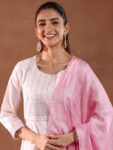 imgi_4_86846935-d844-48e1-9dc7-238921592da11733982199002-Libas-Round-Neck-Yoke-Design-Sequinned-Straight-Kurta-with-T-2