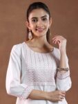 imgi_4_86846935-d844-48e1-9dc7-238921592da11733982199002-Libas-Round-Neck-Yoke-Design-Sequinned-Straight-Kurta-with-T-2