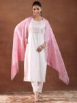 imgi_4_86846935-d844-48e1-9dc7-238921592da11733982199002-Libas-Round-Neck-Yoke-Design-Sequinned-Straight-Kurta-with-T-2