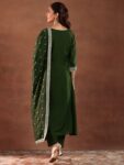 imgi_37_03b95562-a25a-4d4d-9599-def18bcd61ee1734355089209-Libas-Green-and-Silver-Floral-Zari-Yoke-Design-Pleated-A-Lin-1