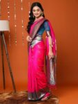 imgi_23_e0fb6bbd-c0fb-40e3-9efb-97aa439f6f191685004711384AnoukPinkSilkBlendEthnicWovenDesignFestiveSareewithMatchingB1