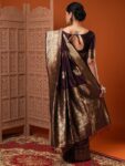 imgi_24_59eae3ad-dab4-41e7-aadc-1f844755335c1685007905298AnoukBurgundySilkBlendEthnicWovenDesignFestiveSareewithMatch1