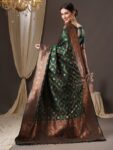 imgi_12_0cc6271b-4fdb-4763-9737-681d46f8fbc51673369434071AnoukGreenCopper-TonedWovenDesignZariSilkBlendBanarasiSaree3