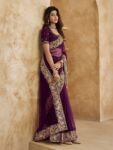imgi_24_feca59b9-9798-45dc-9823-40c56e1788951692291102403InddusMauveGold-TonedSequinnedNetSaree1