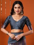 imgi_82_c76636cd-cab5-4f6a-ad60-c1e8222c02ba1685007904972AnoukGreySilkBlendEthnicWovenDesignFestiveSareewithMatchingB1