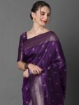 imgi_87_50586dbd-3c29-456d-a3f8-a713849e84401670240480338MiteraPurpleSilkBlendEthnicWovenDesignFestiveSareewithMatchi1