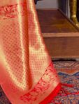 imgi_28_718a69d2-a75c-4b63-a9ef-40e77e36759b1681211295638-Mitera-Red–Gold-Toned-Woven-Design-Zari-Silk-Blend-Banarasi-4
