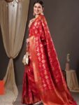 imgi_28_930e39f8-1485-4650-9d18-43de425adb751673369349315AnoukPinkGold-TonedWovenDesignZariSilkBlendBanarasiSaree1