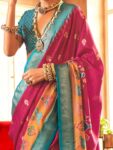 imgi_28_c15bb1b7-154e-45de-a518-6c95fd4ce6721716904773346AnoukPinkSilkBlendEthnicWovenDesignTraditionalWearSareewithM1